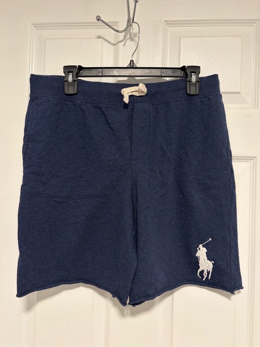Polo by Ralph Lauren Men's Navy Terry Drawstring Shorts
